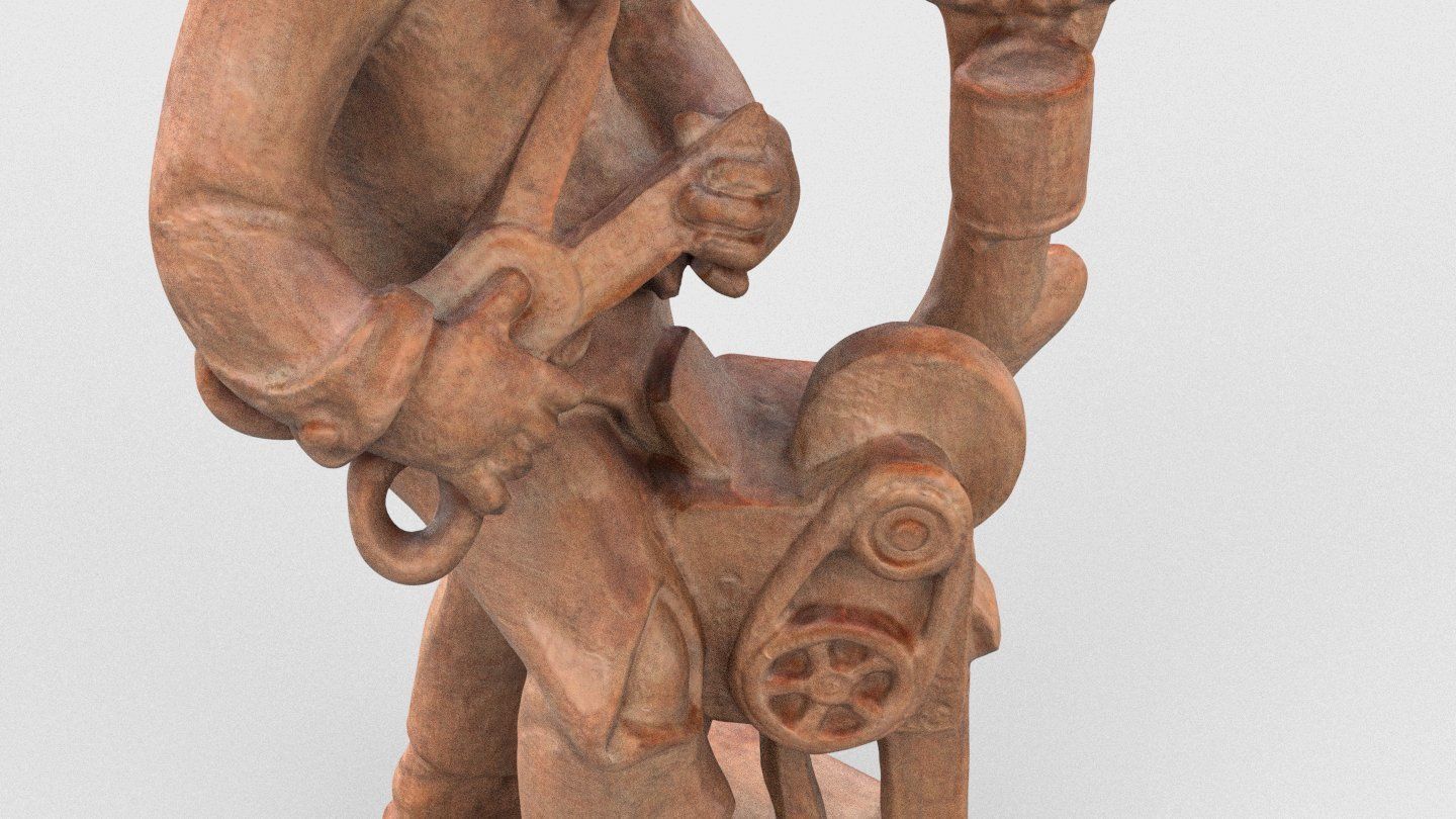 The Kid and his Parrot 3D model_1