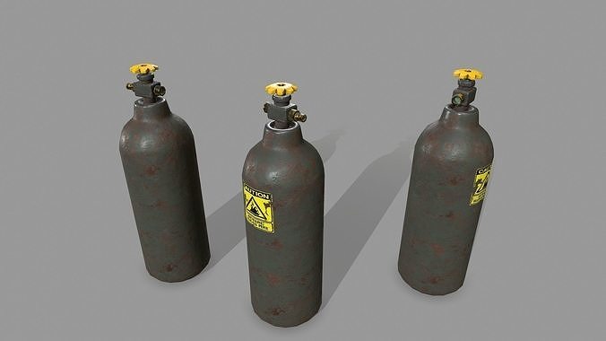 Propane Tank Low-poly 3D model