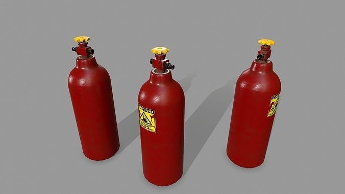 Propane Tank Low-poly 3D model