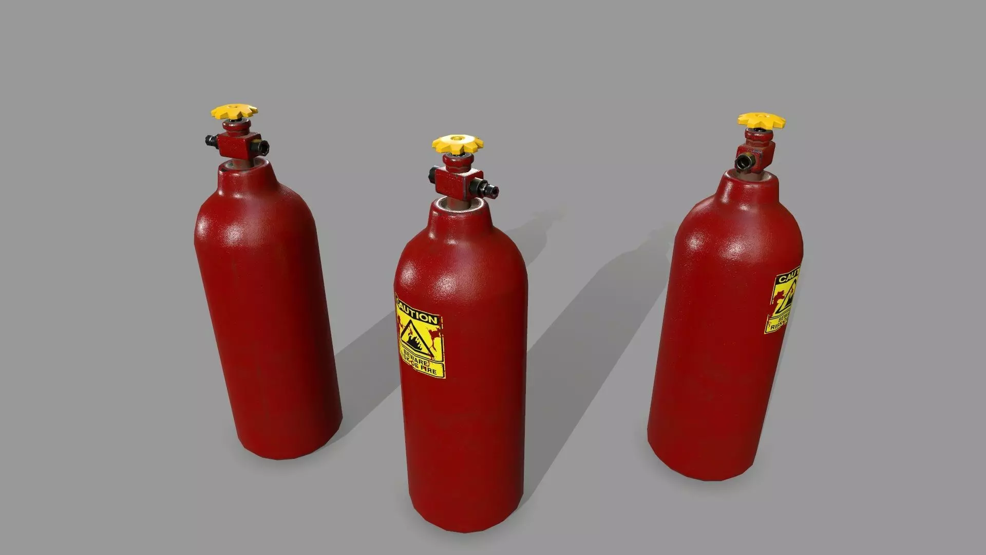 Propane Tank Low-poly 3D model_0