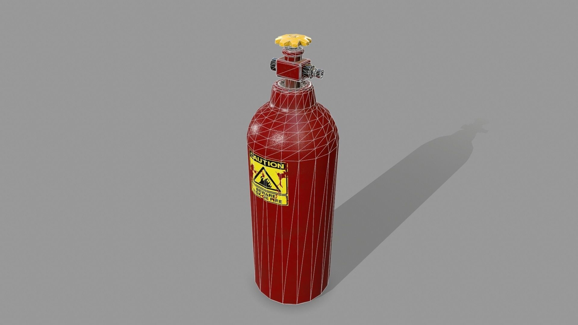 Propane Tank Low-poly 3D model_8