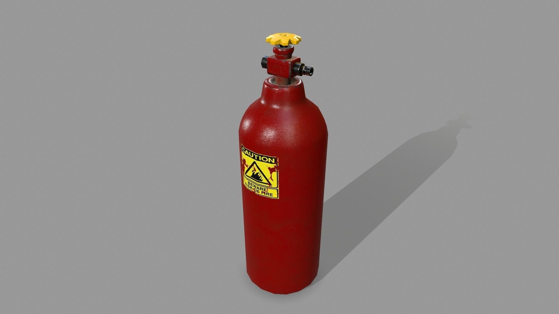 Propane Tank Low-poly 3D model_7
