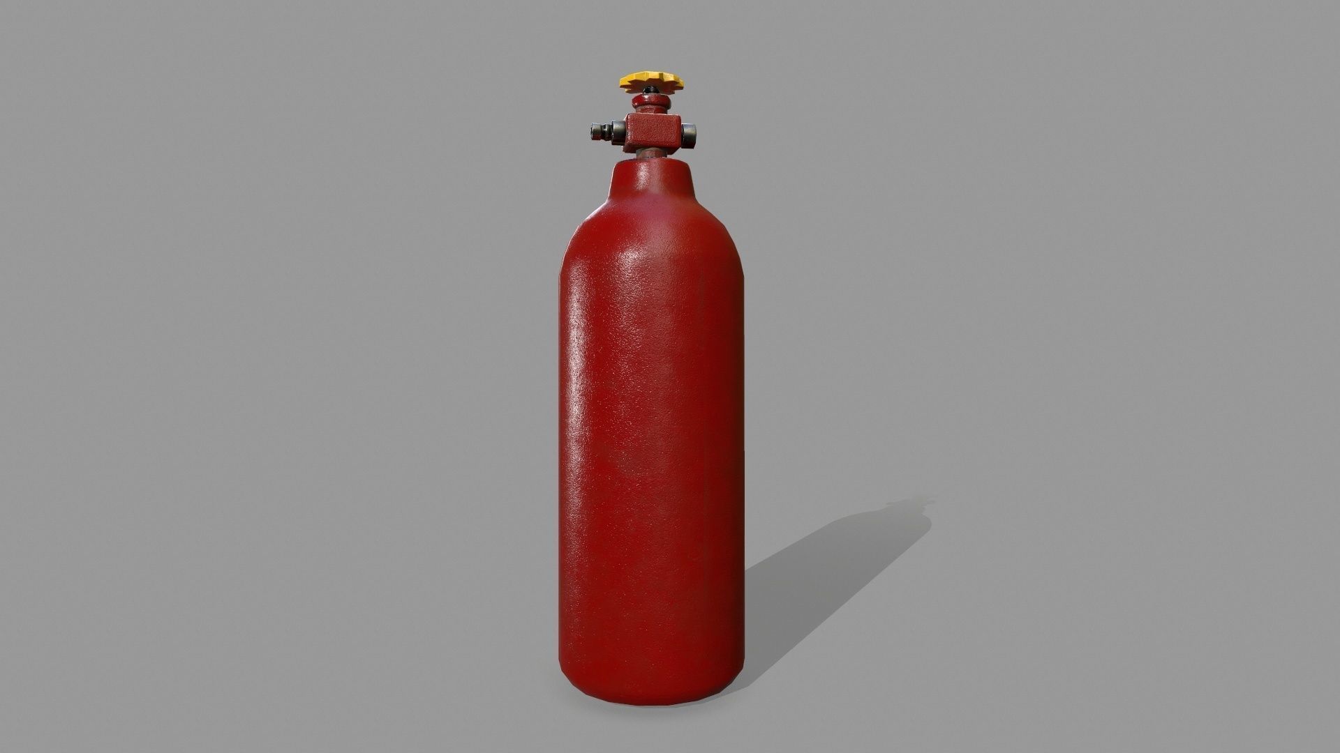Propane Tank Low-poly 3D model_5