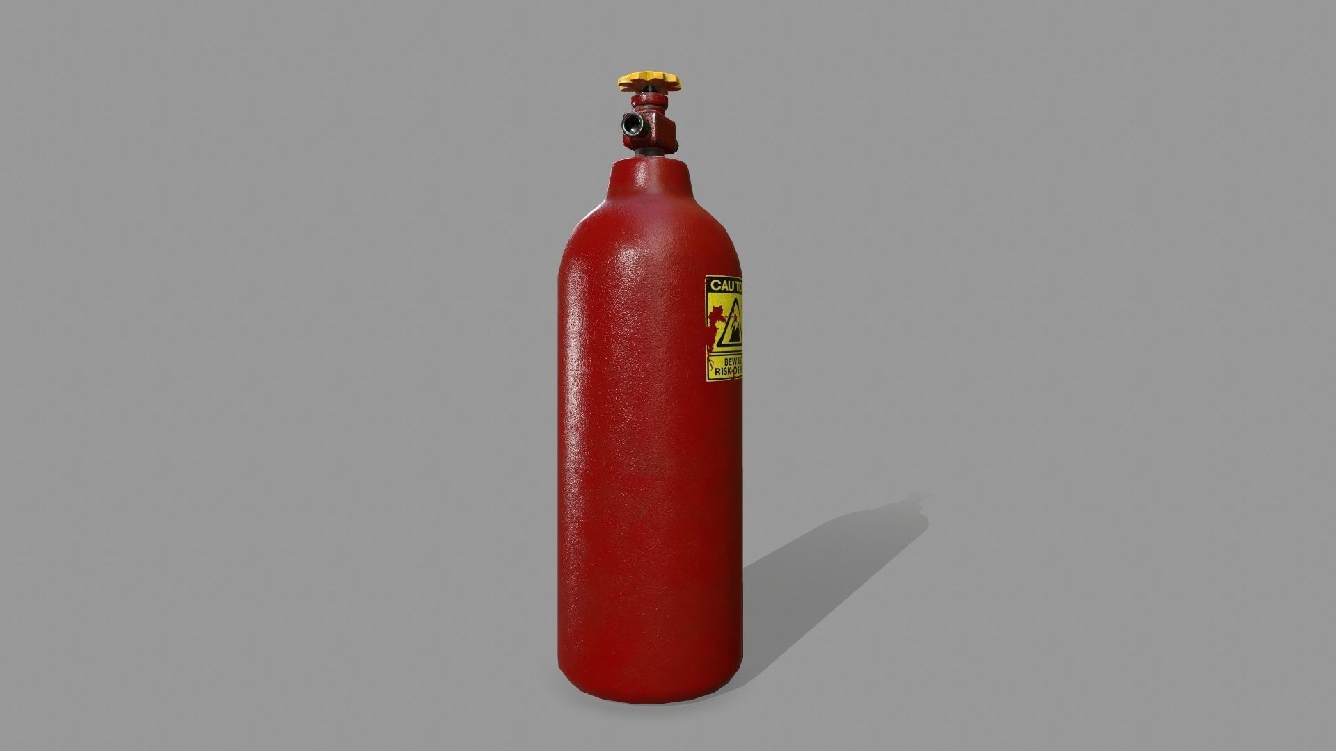 Propane Tank Low-poly 3D model_3