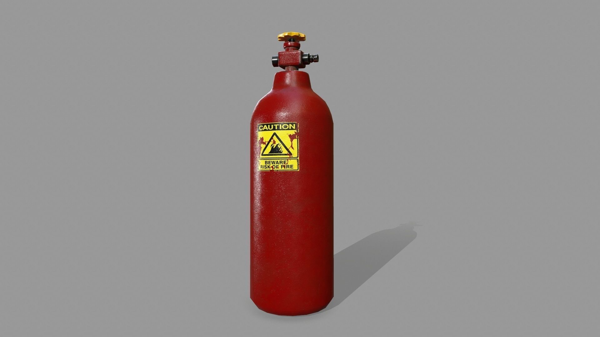 Propane Tank Low-poly 3D model_2