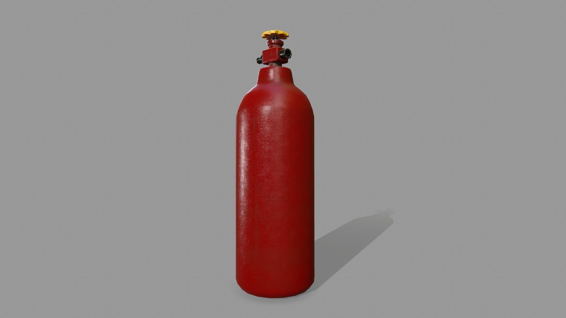 Propane Tank Low-poly 3D model_4