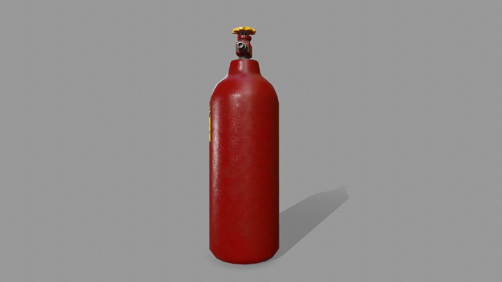 Propane Tank Low-poly 3D model_6