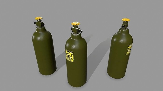 Propane Tank Low-poly 3D model
