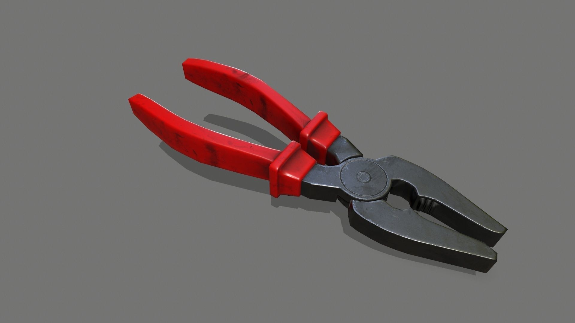 nippers pliers Low-poly 3D model_4