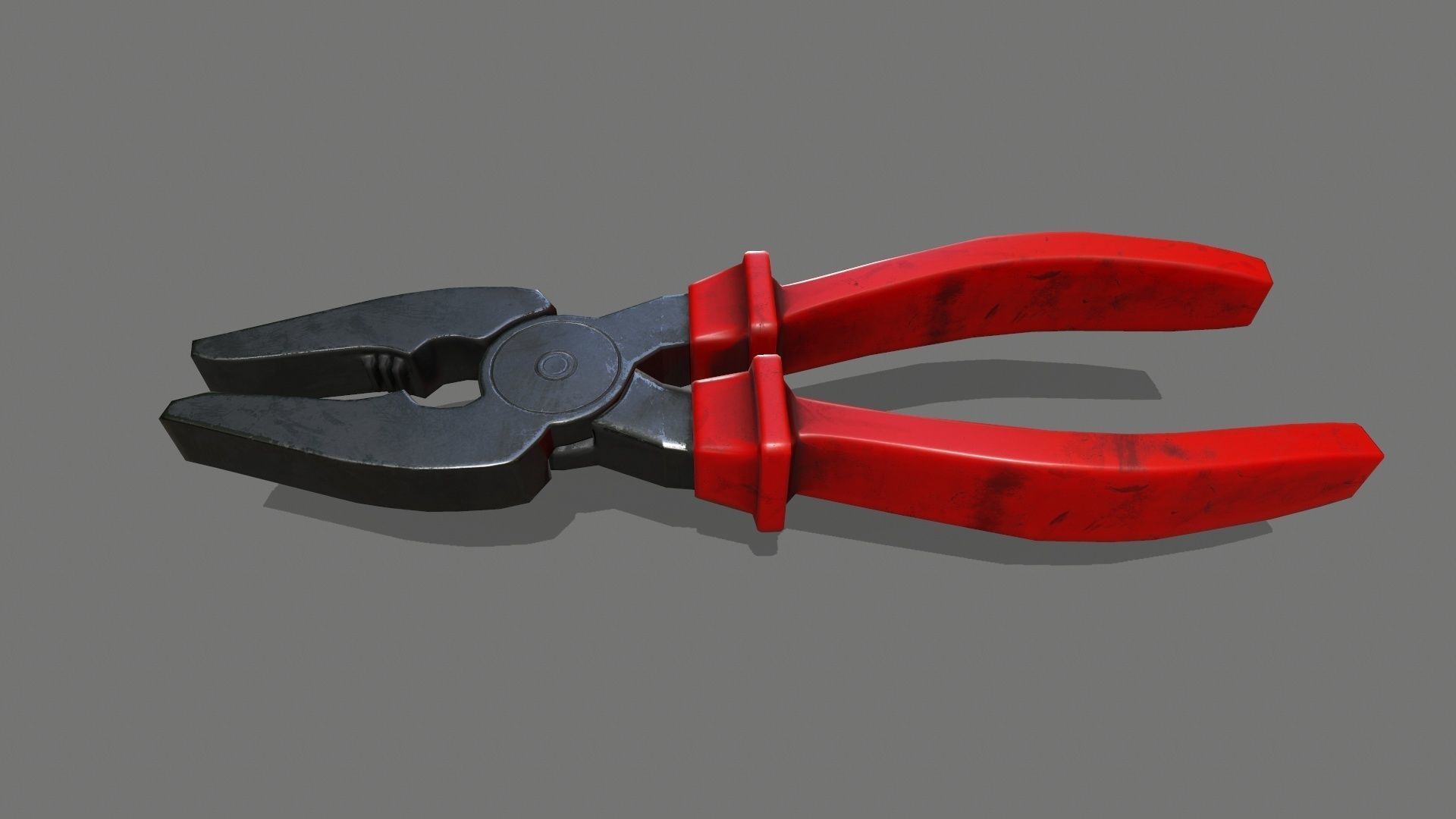 nippers pliers Low-poly 3D model_2