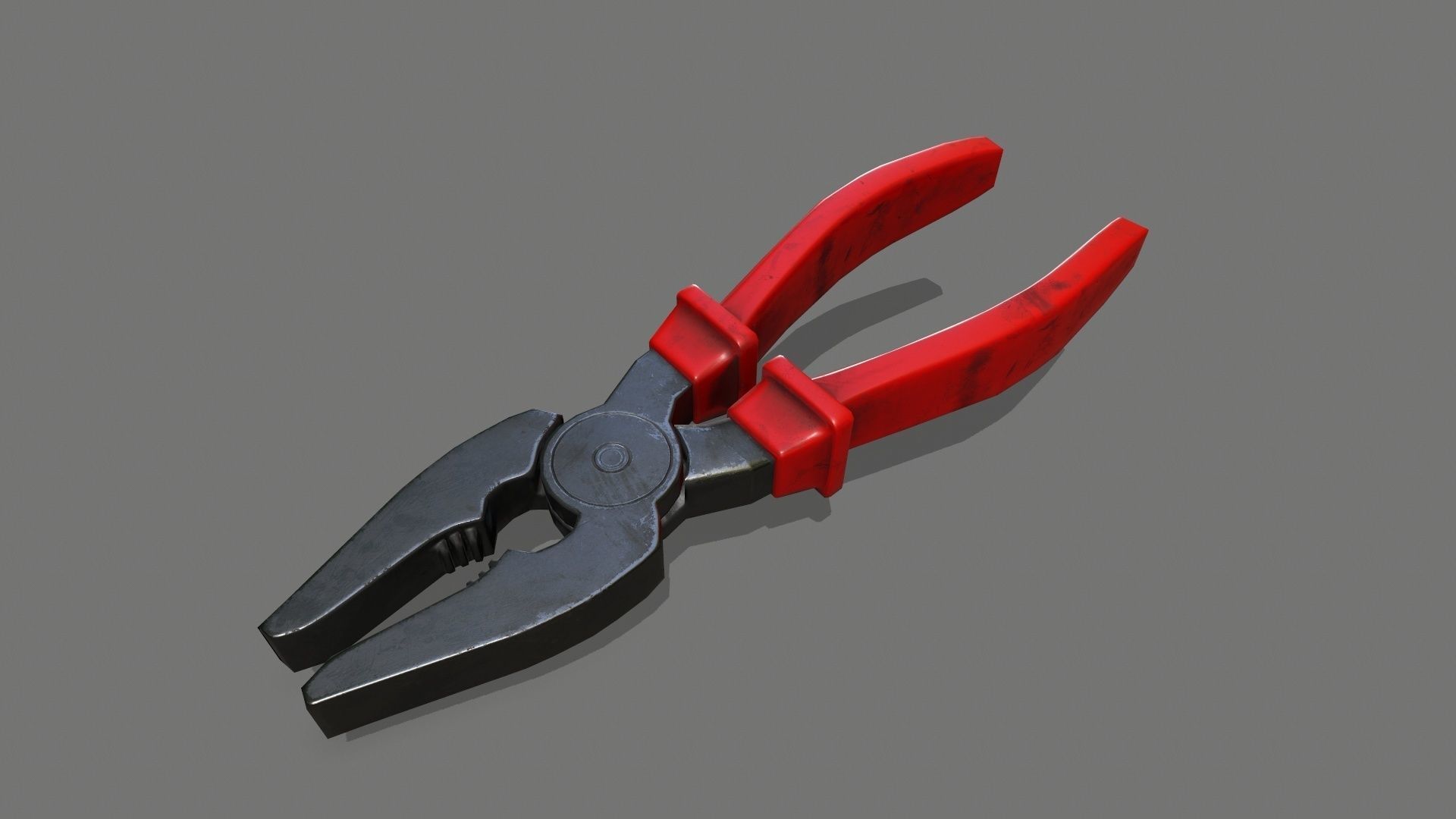 nippers pliers Low-poly 3D model_3