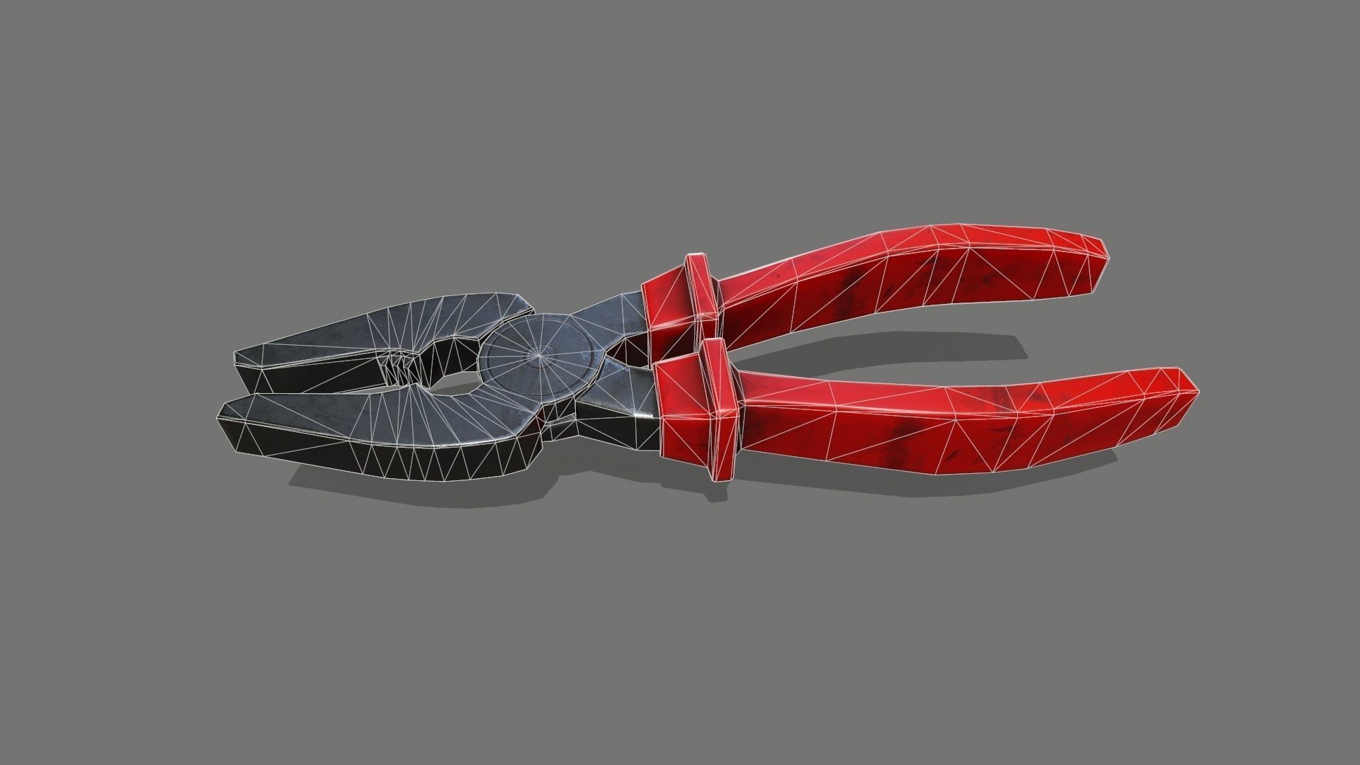nippers pliers Low-poly 3D model_6