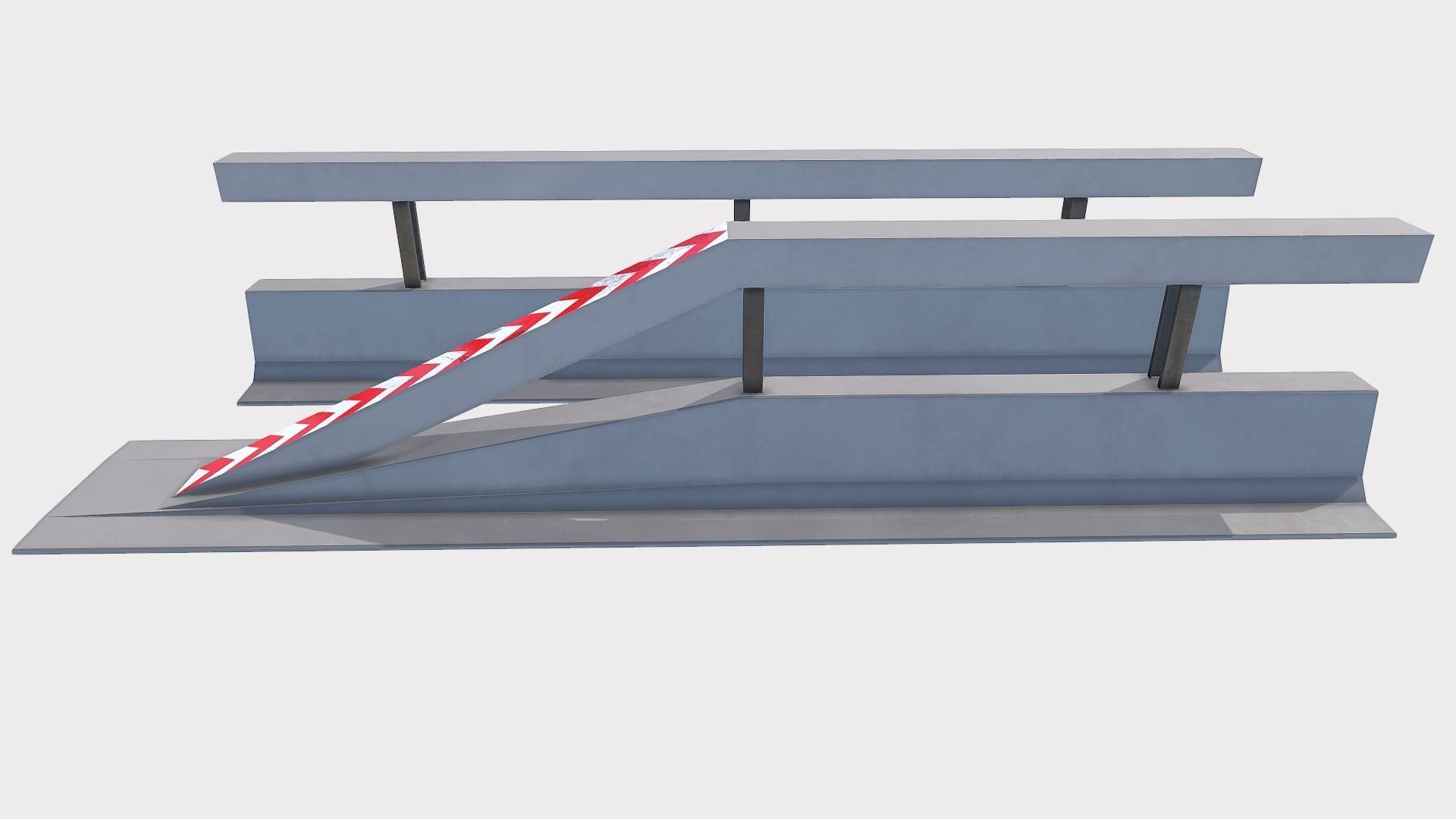 modular Varioguard Barrier Low-poly 3D model_8