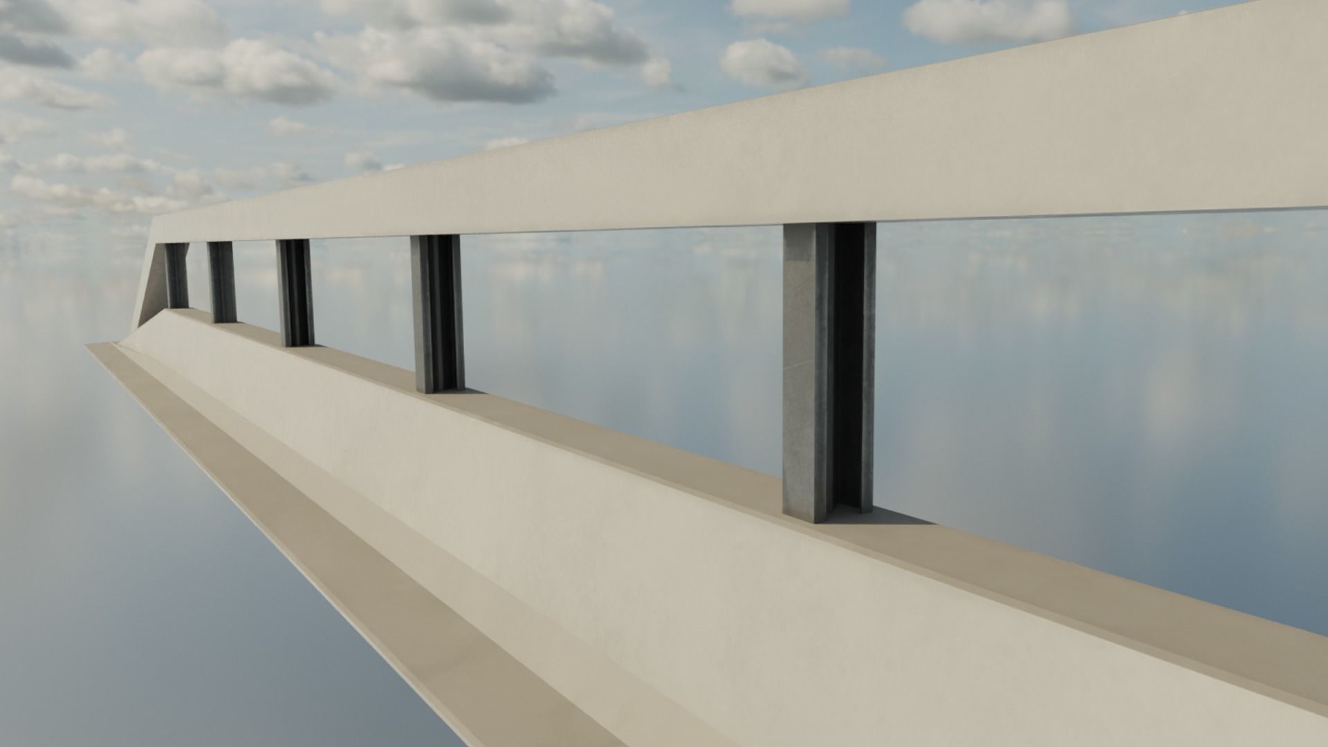 modular Varioguard Barrier Low-poly 3D model_3