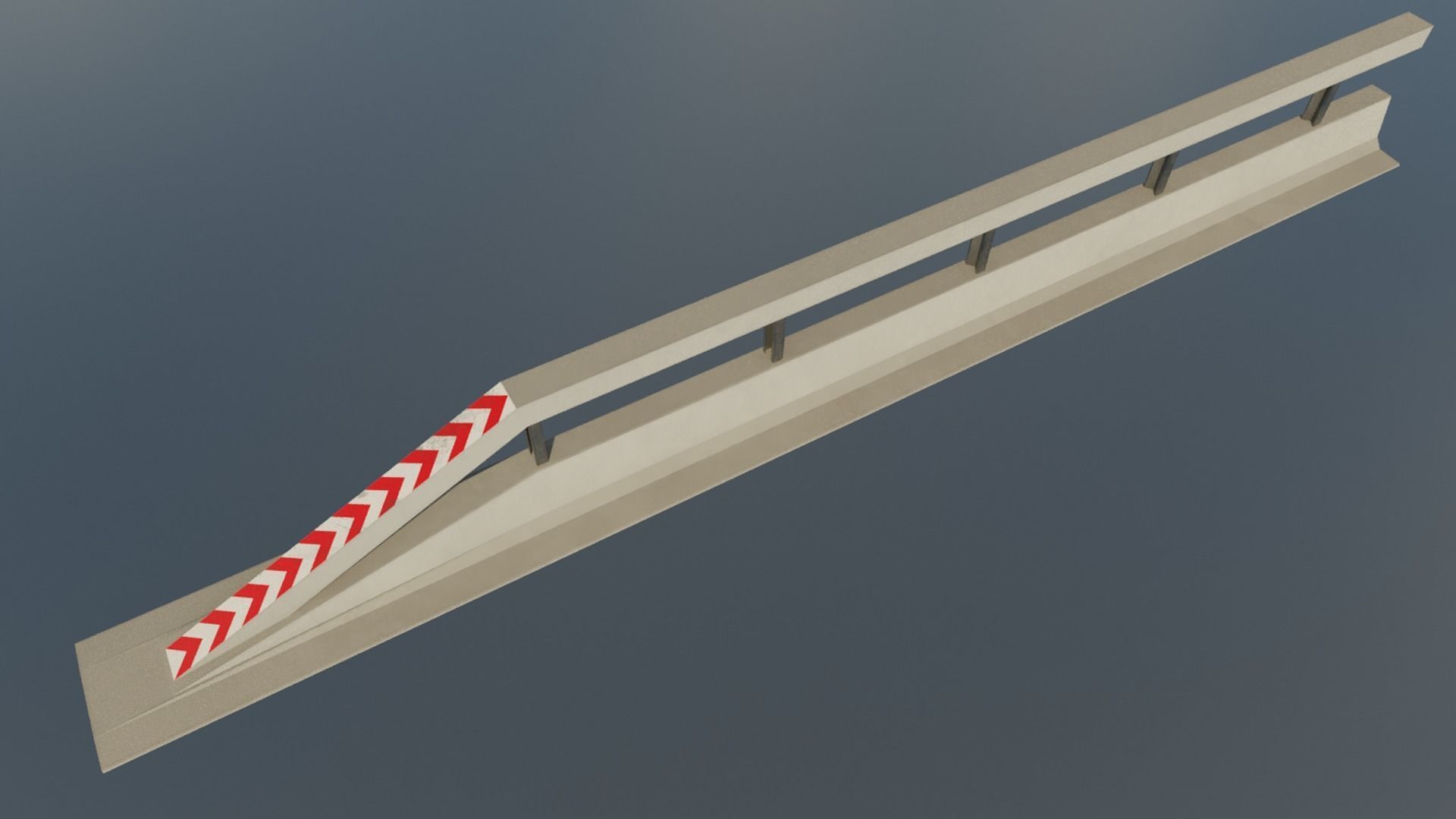 modular Varioguard Barrier Low-poly 3D model_2