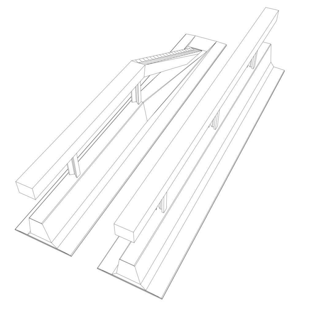 modular Varioguard Barrier Low-poly 3D model_11