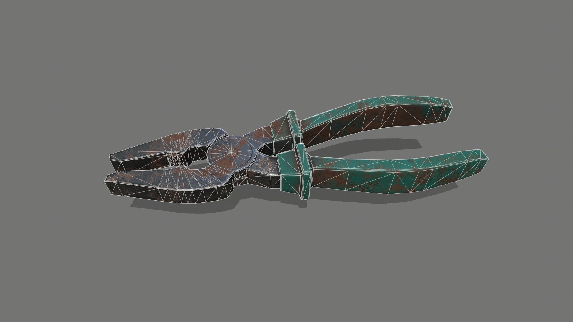 nippers pliers Low-poly 3D model_6