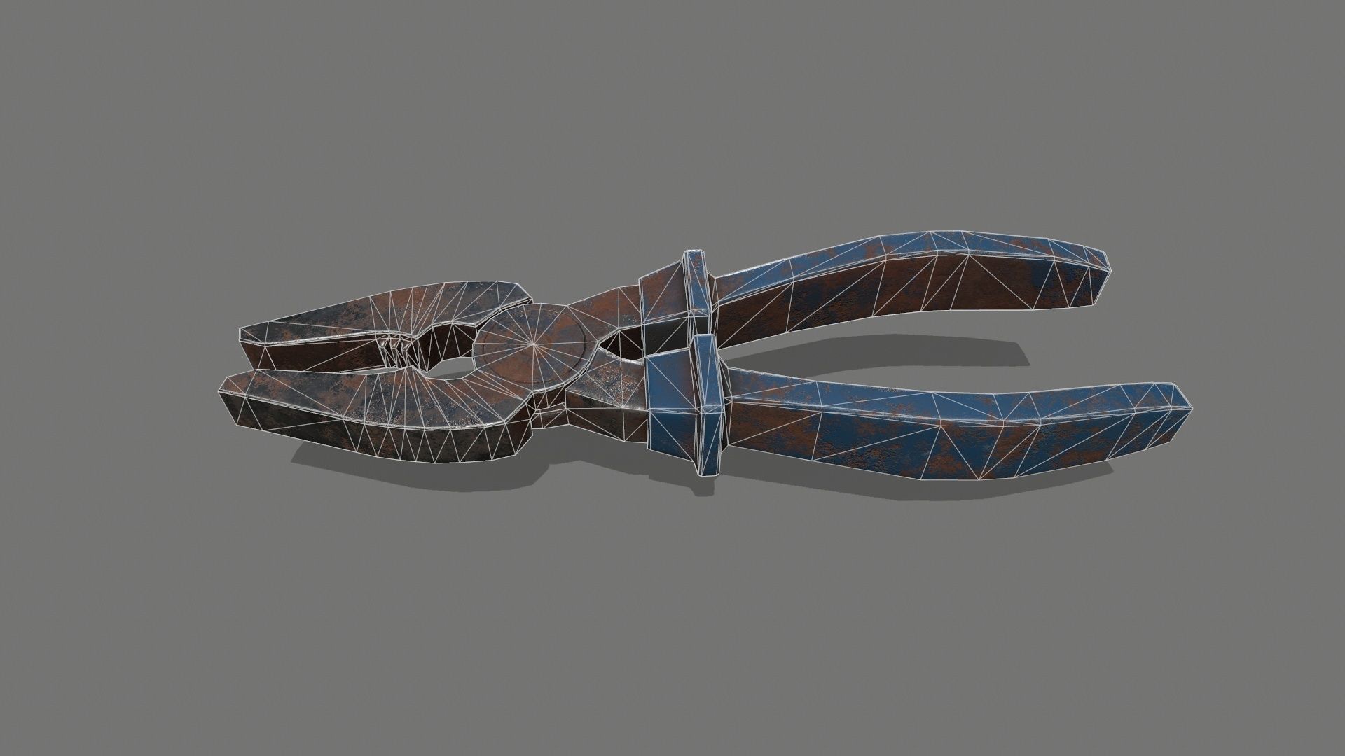 nippers pliers Low-poly 3D model_6