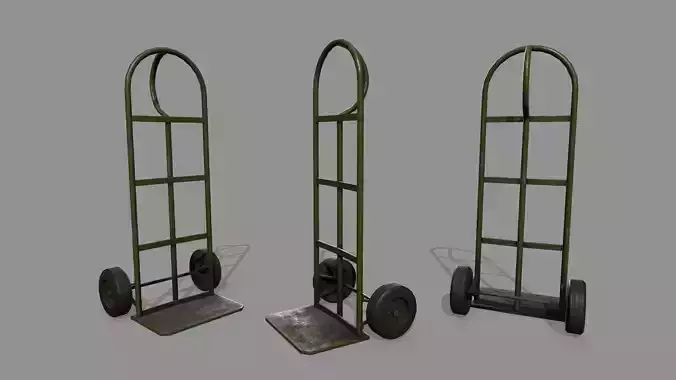 Trolley hand truck on wheels