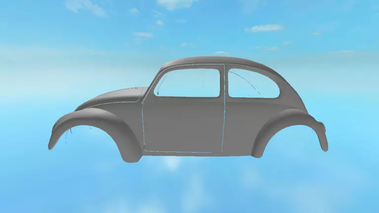 VW Body Free low-poly 3D model