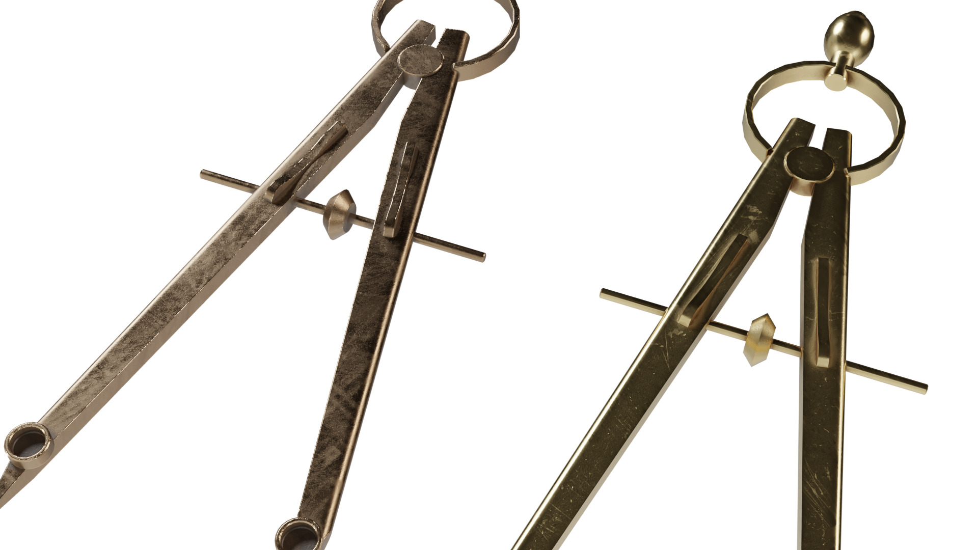  Drafting Compass Low-poly 3D model_16