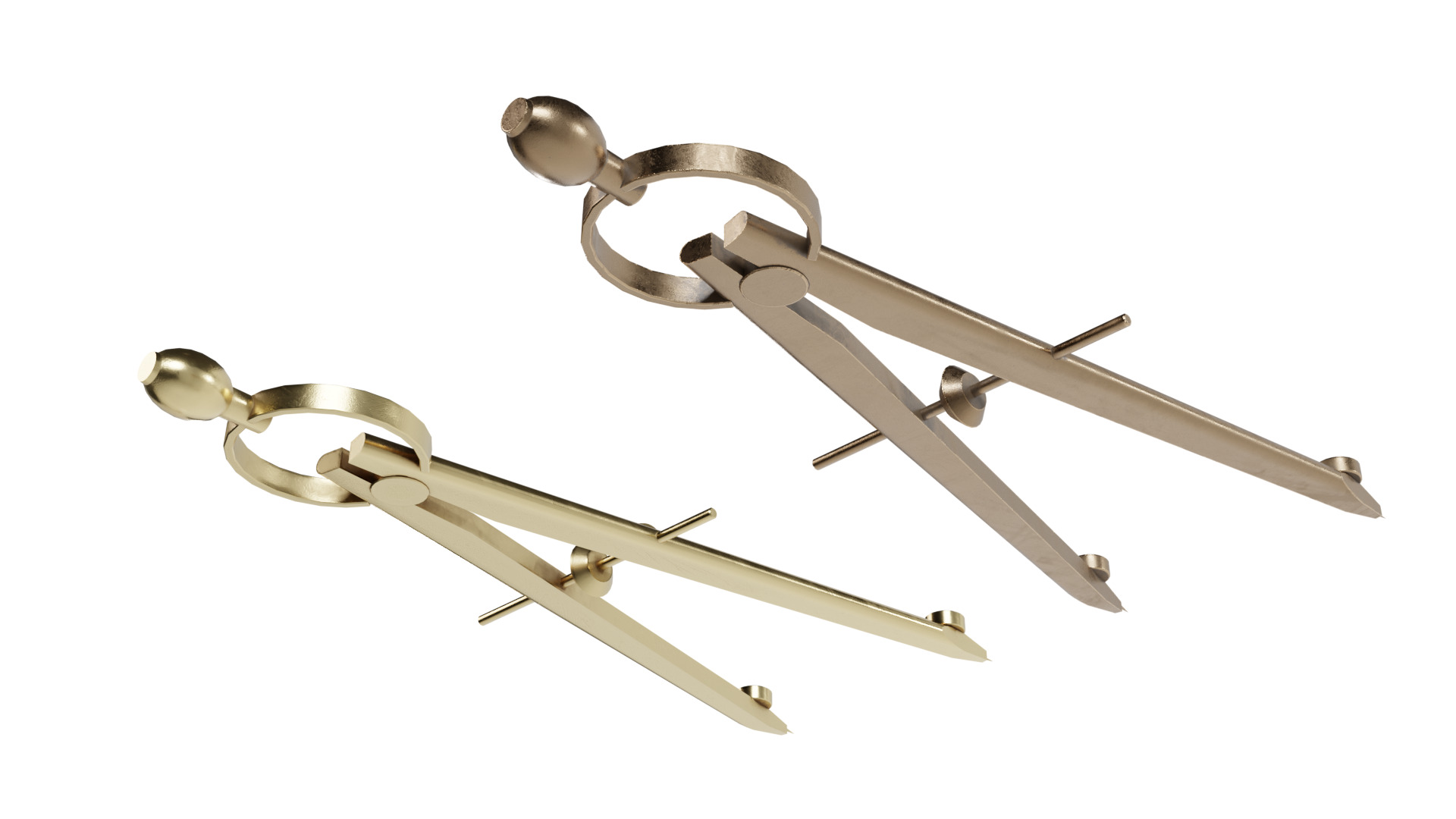  Drafting Compass Low-poly 3D model_13