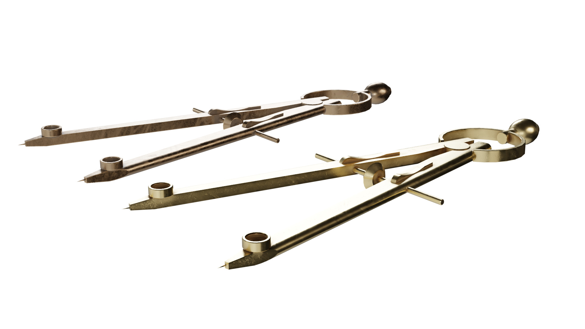  Drafting Compass Low-poly 3D model_15