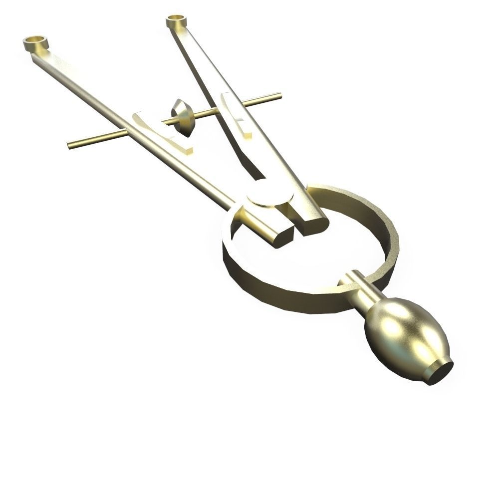  Drafting Compass Low-poly 3D model_9