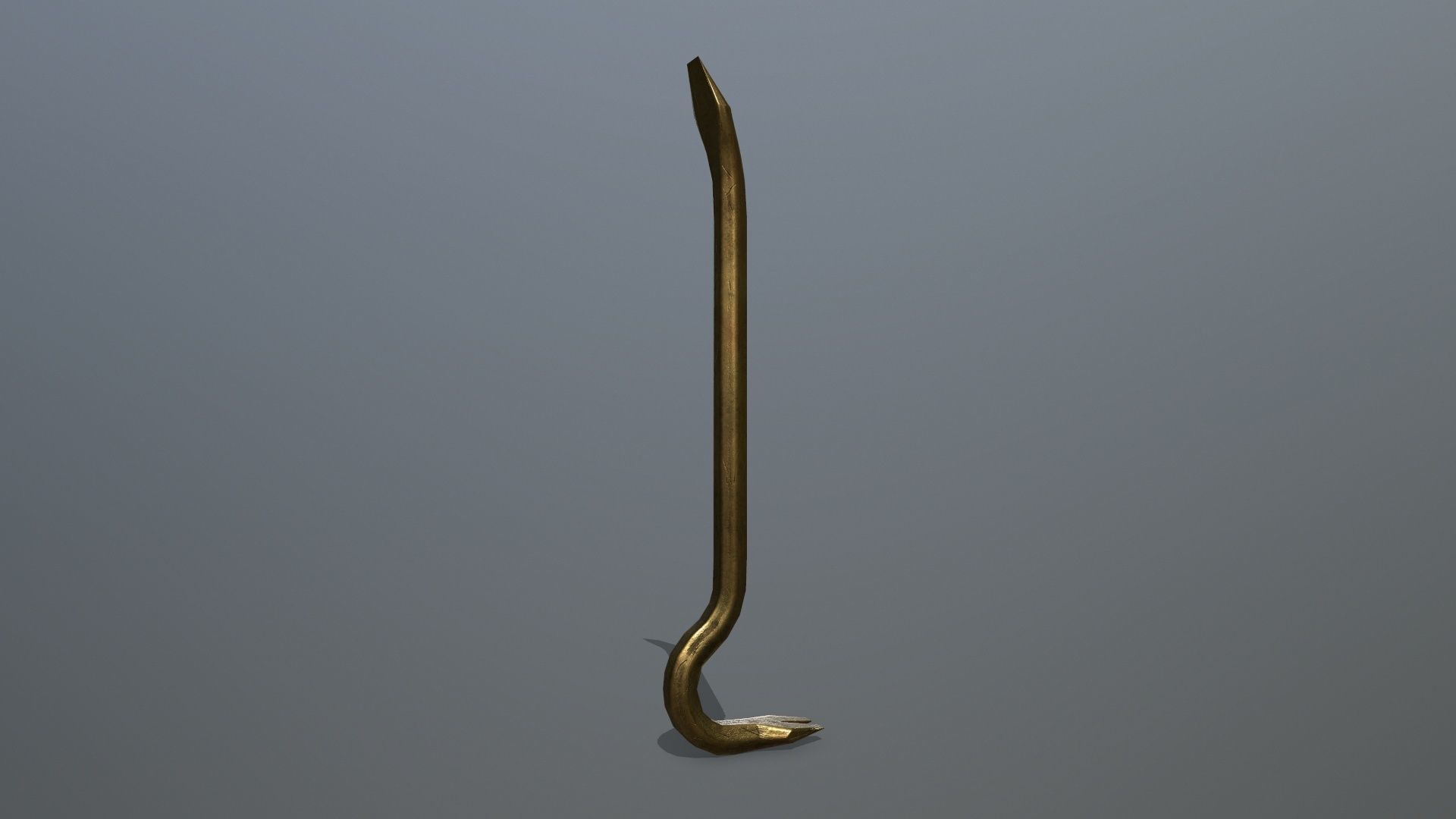 Crowbar hook Low-poly 3D model_6