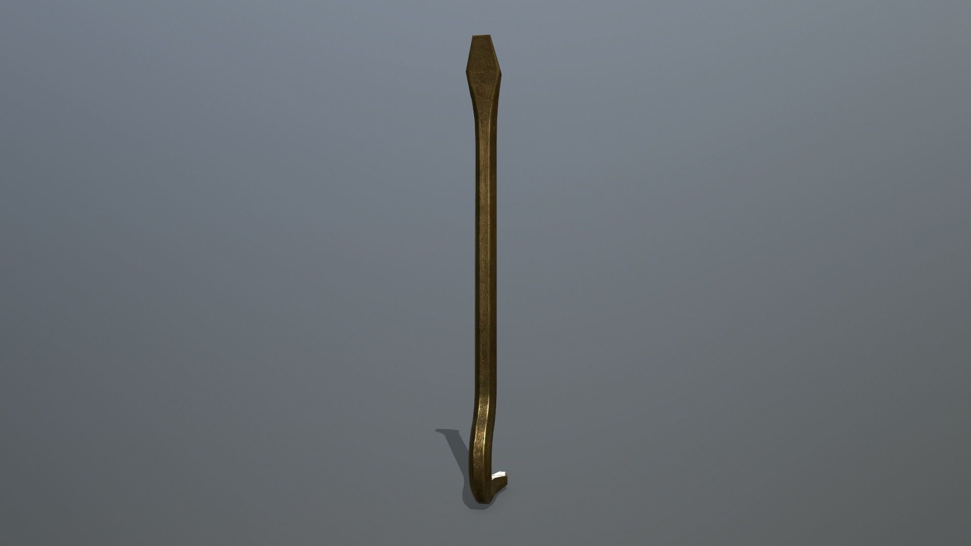 Crowbar hook Low-poly 3D model_5
