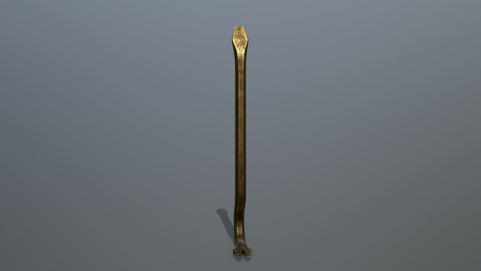 Crowbar hook Low-poly 3D model_8