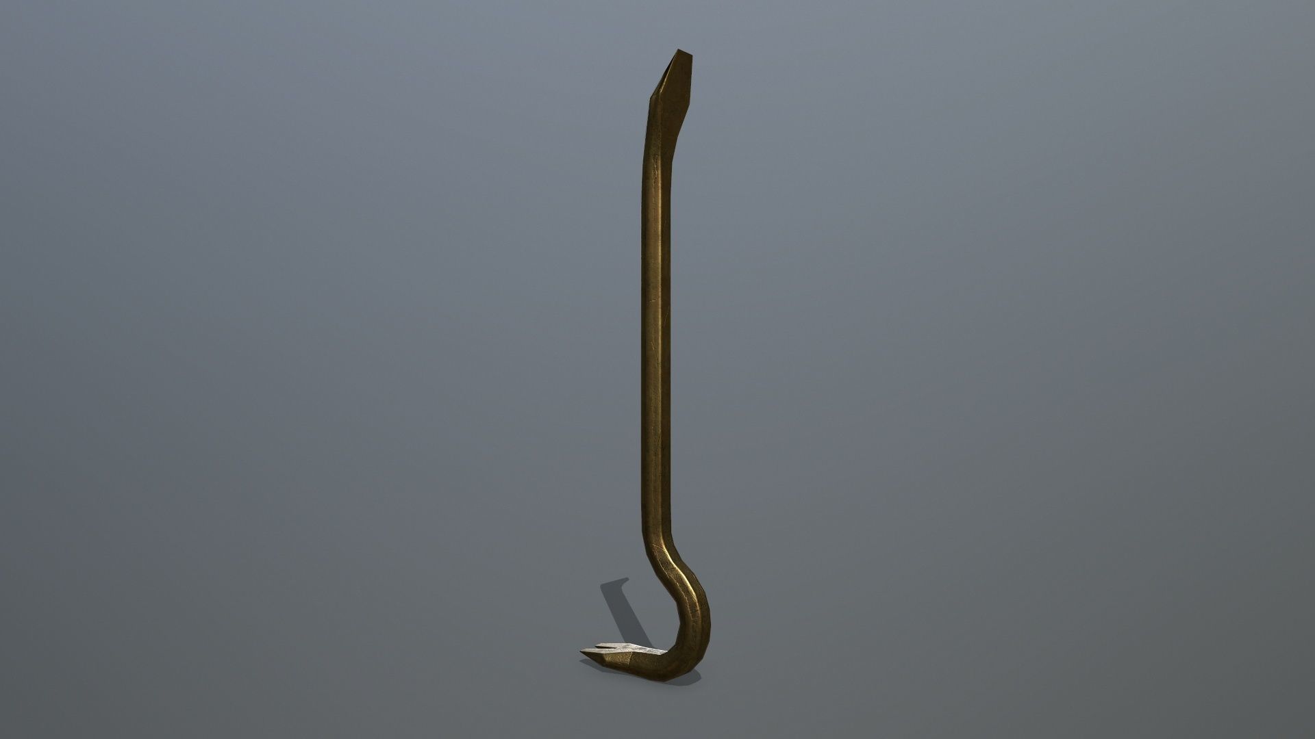 Crowbar hook Low-poly 3D model_4