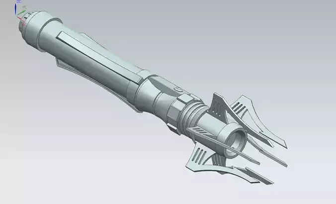 Venom Sith Lightsaber 3D Model 3D print model