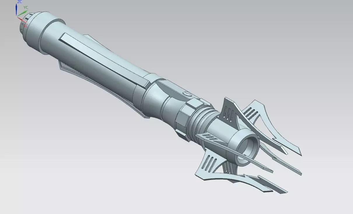 Venom Sith Lightsaber 3D Model 3D print model_0