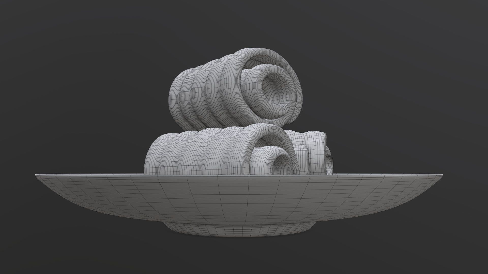 Butter on plate 3D model_9