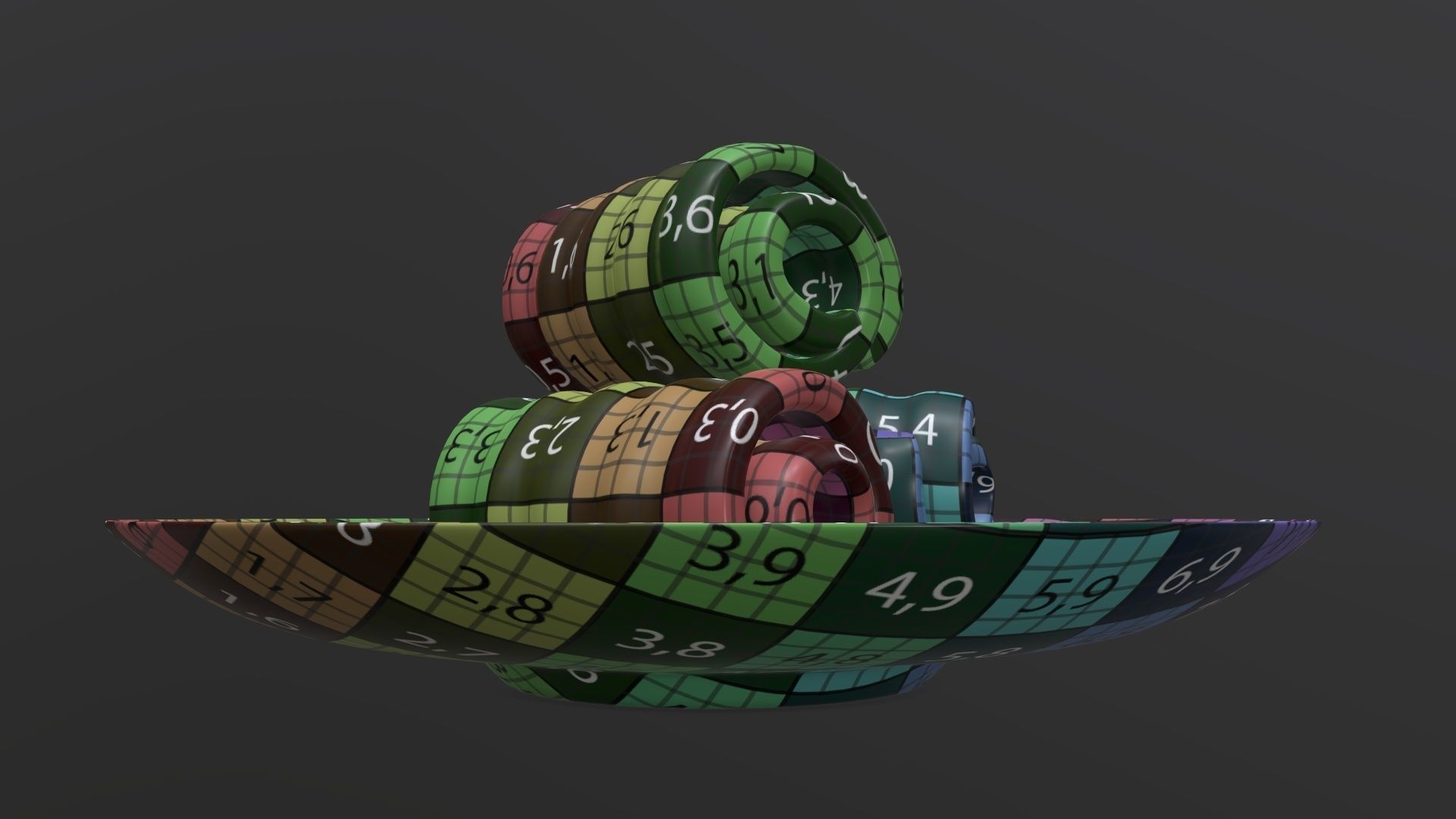 Butter on plate 3D model_14