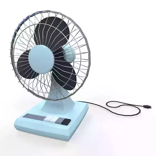 Electric Fan Low-poly 3D model