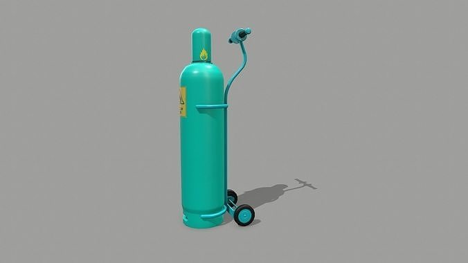 Propane Tank Low-poly 3D model 7