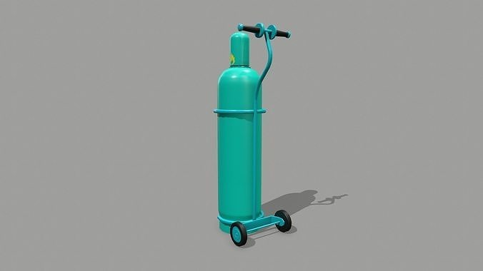 Propane Tank Low-poly 3D model 6