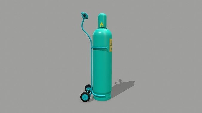 Propane Tank Low-poly 3D model 4