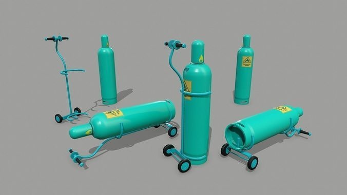 Propane Tank Low-poly 3D model