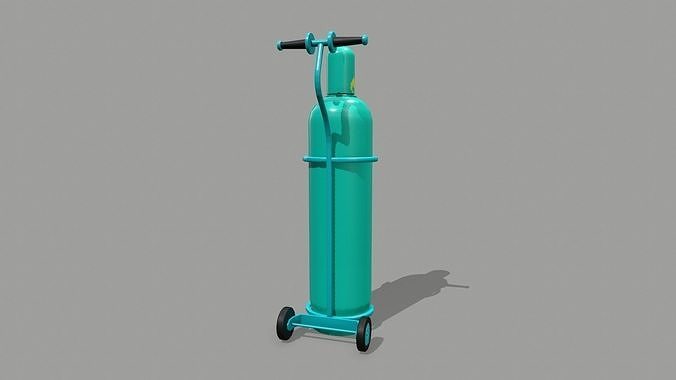 Propane Tank Low-poly 3D model 5