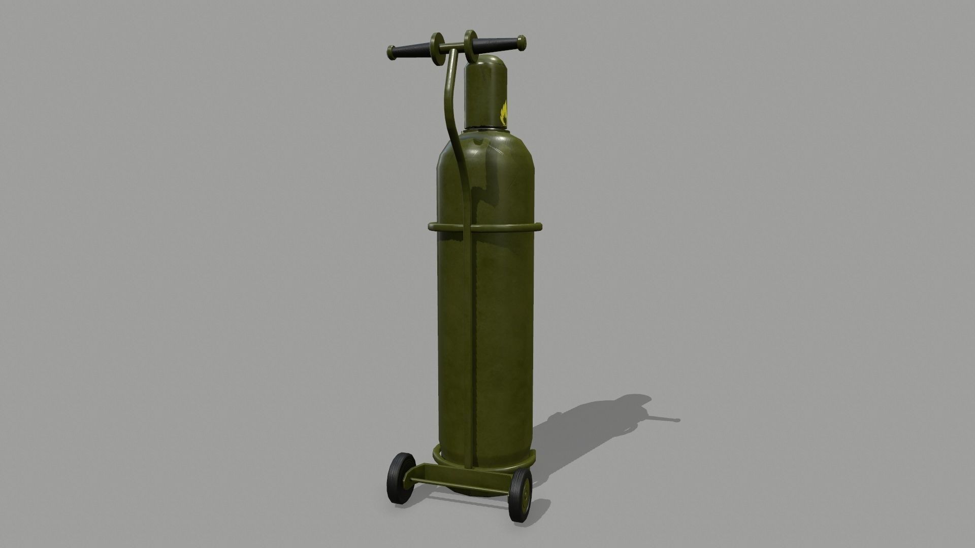 Propane Tank Low-poly 3D model_4
