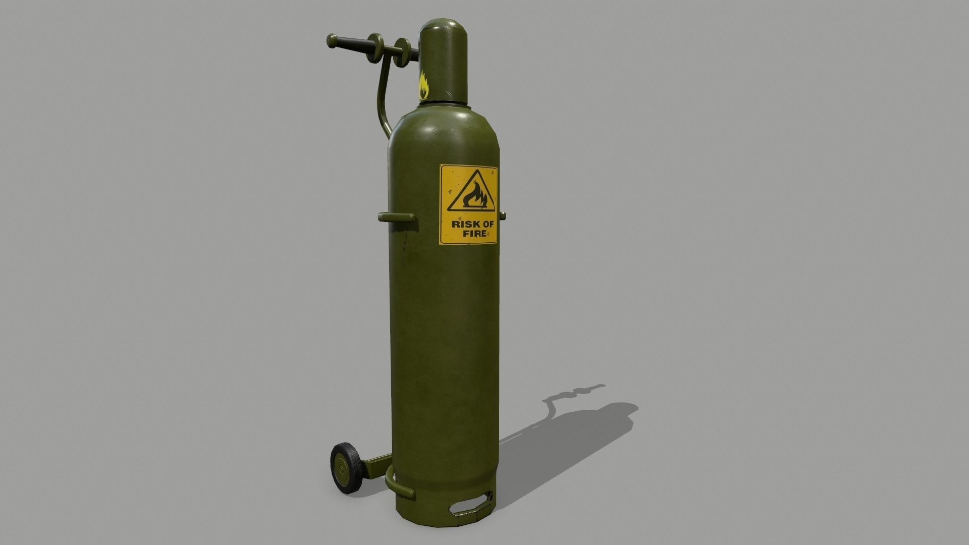Propane Tank Low-poly 3D model_2