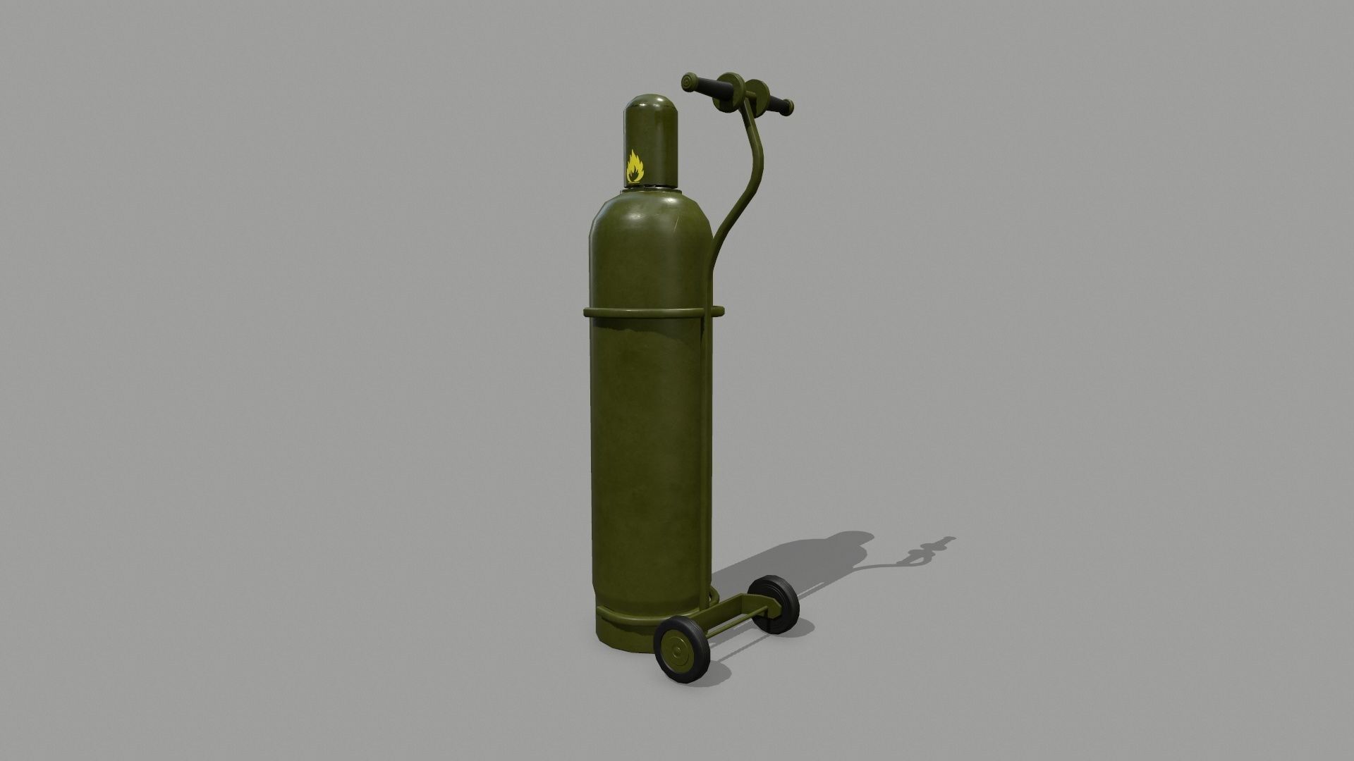 Propane Tank Low-poly 3D model_5