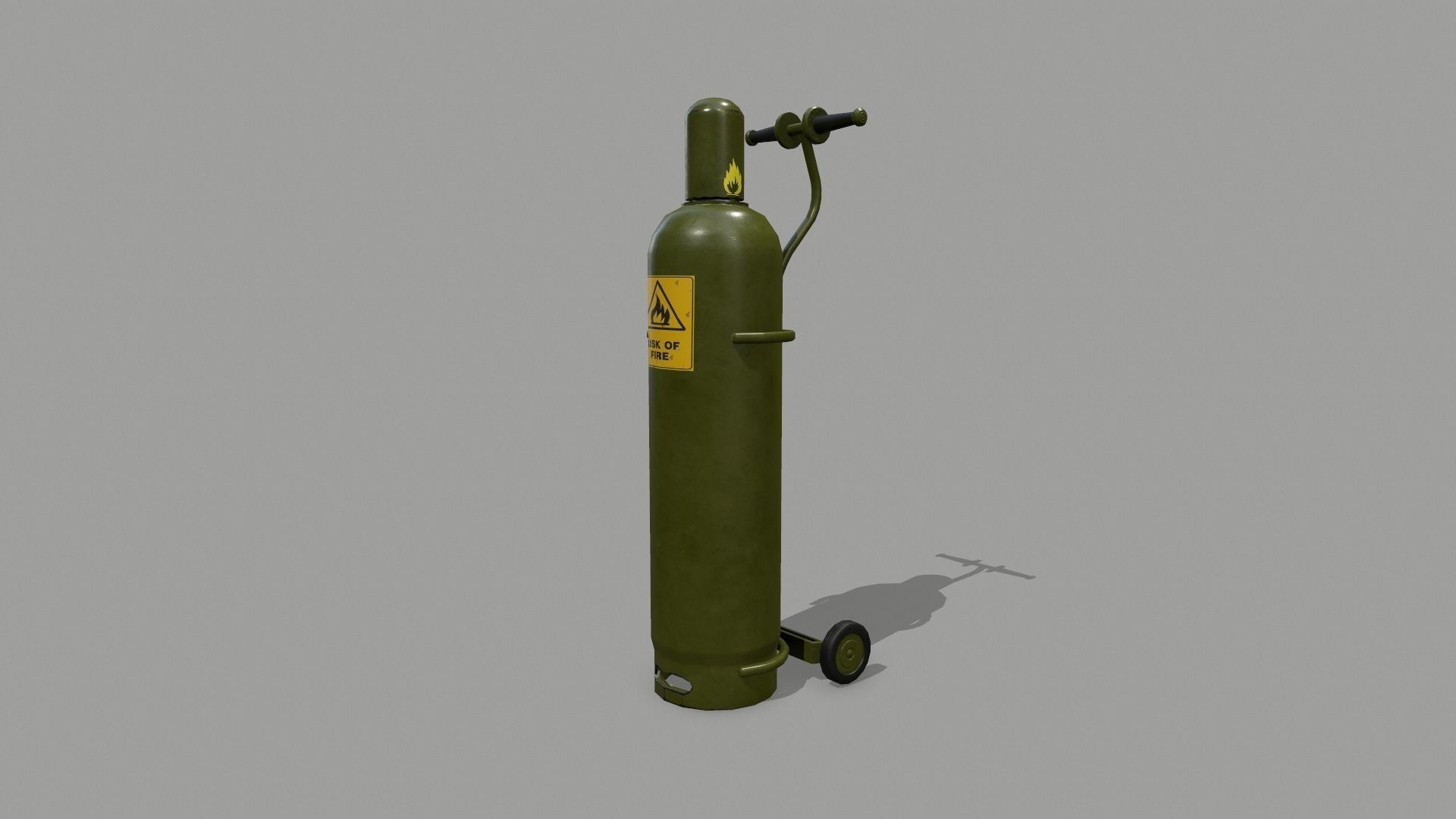 Propane Tank Low-poly 3D model_6