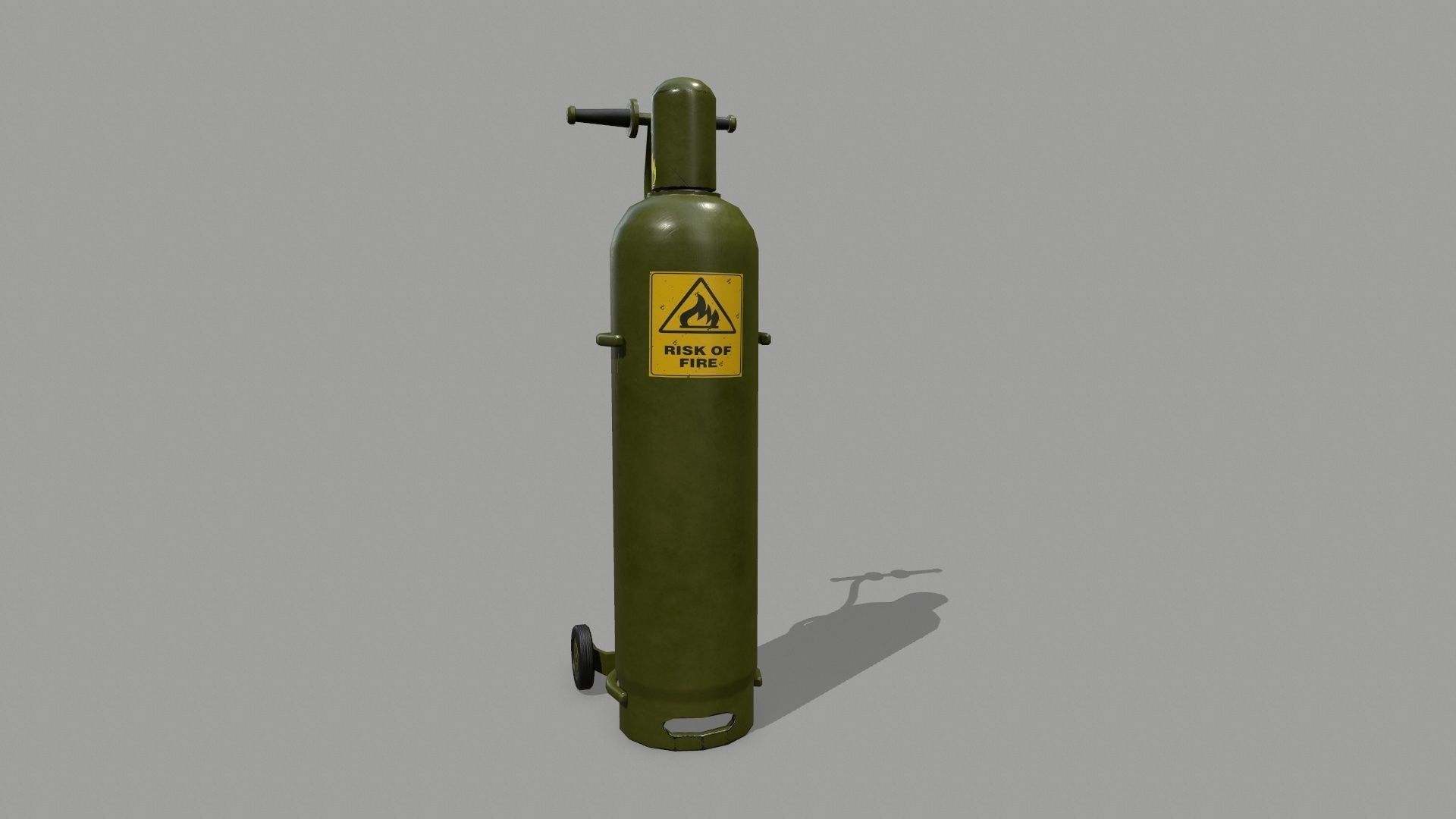 Propane Tank Low-poly 3D model_7