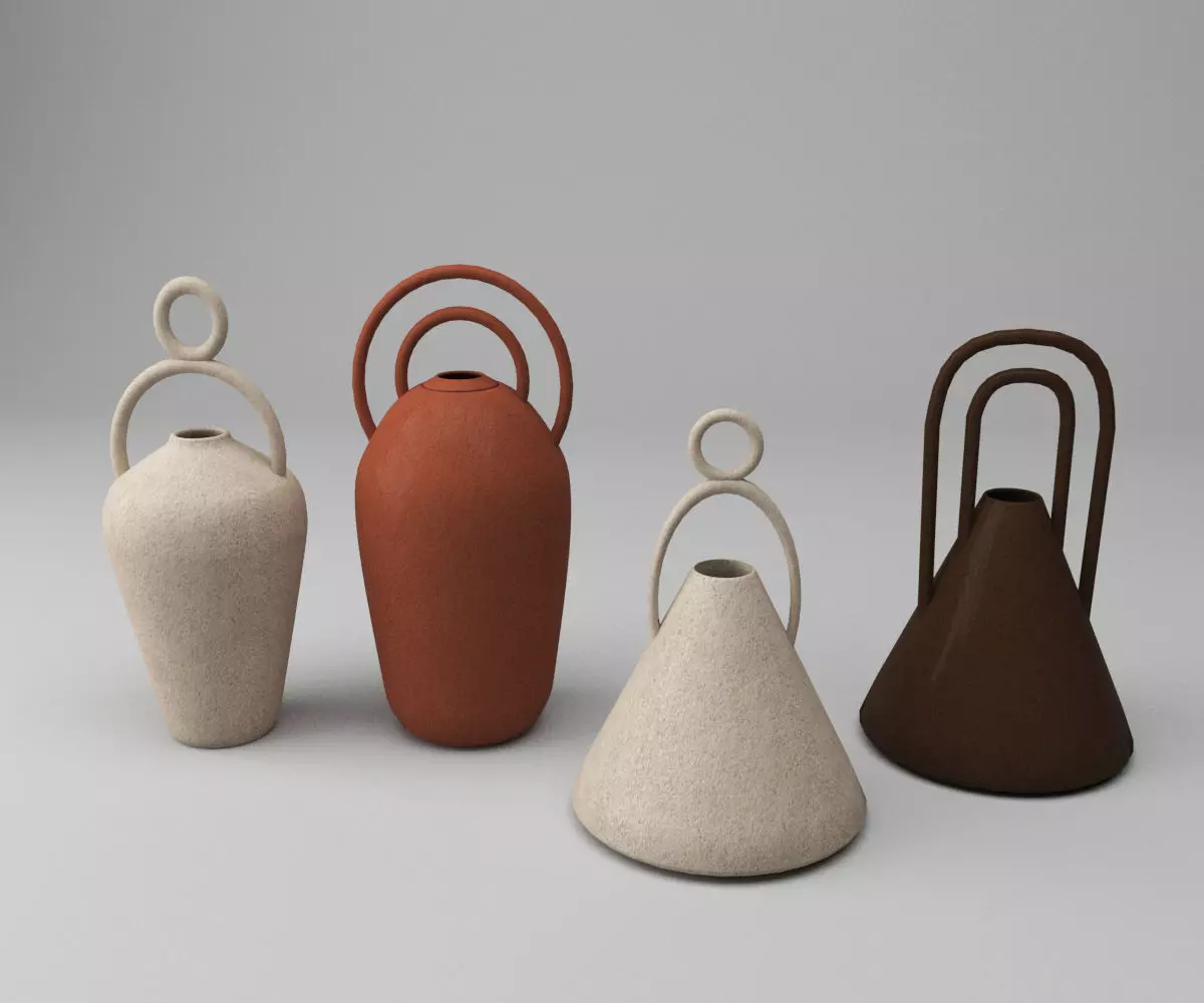 Decorative vases Free 3D model