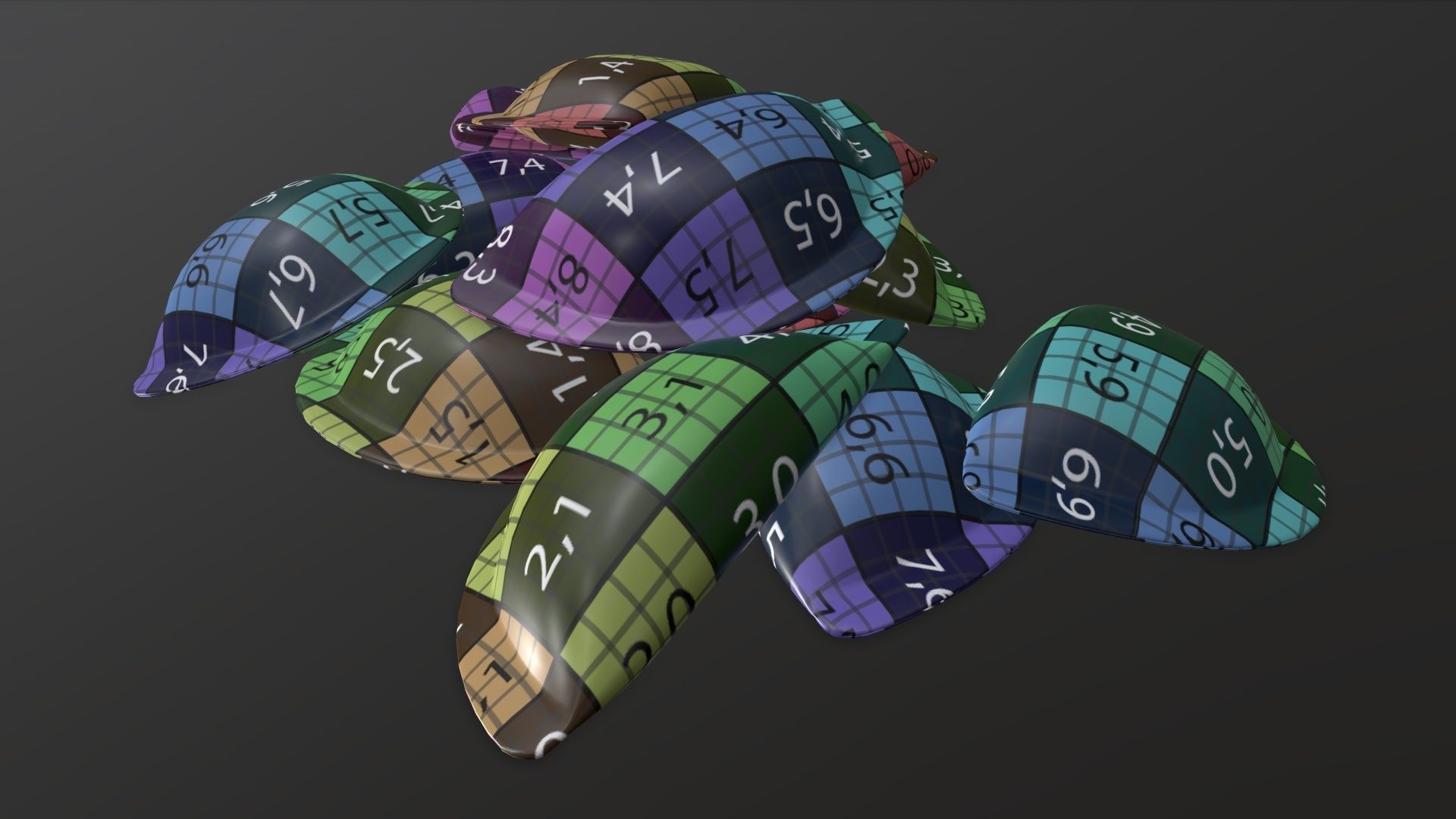 Dumplings food 01 3D model_12