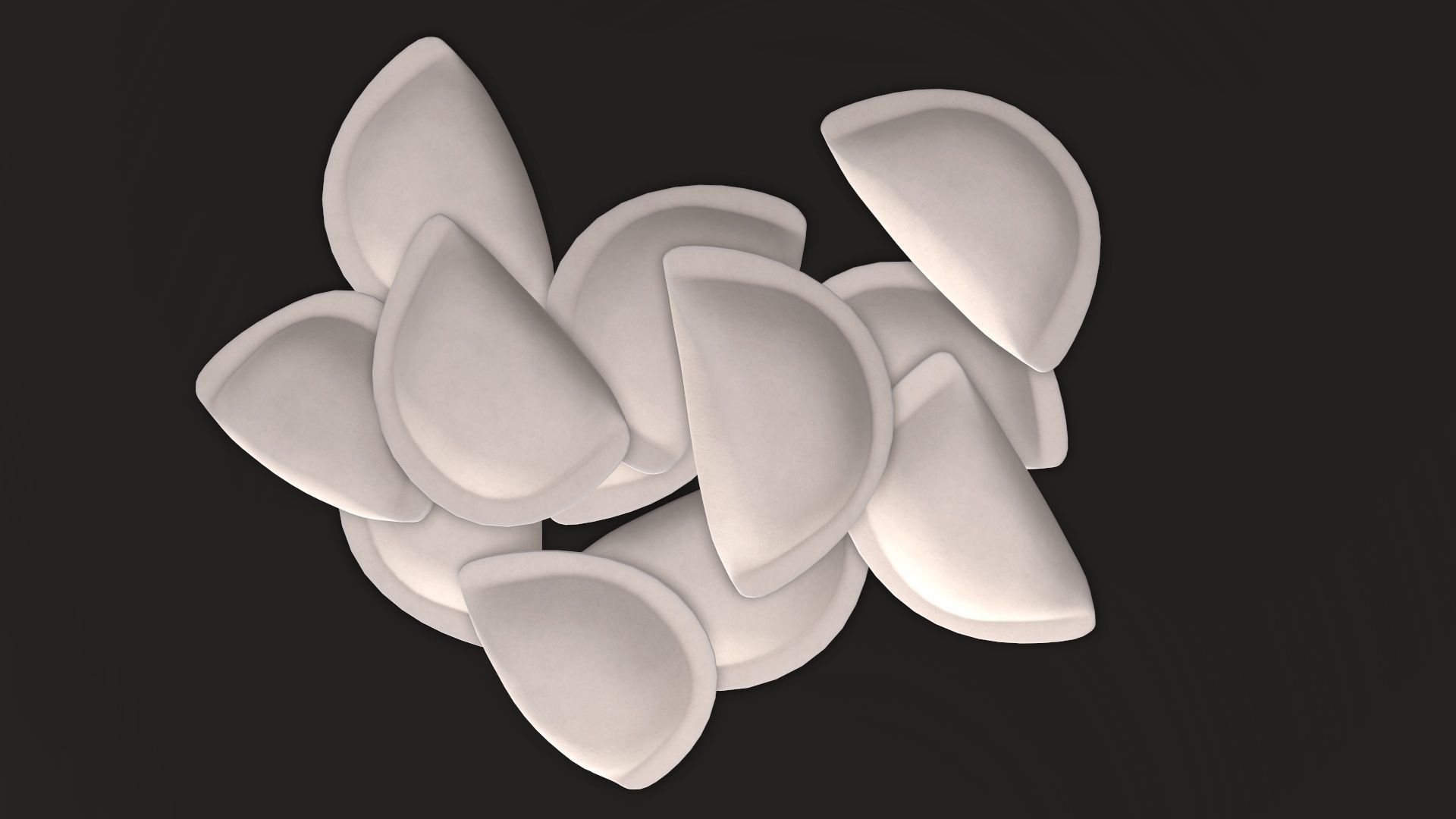 Dumplings food 01 3D model_5